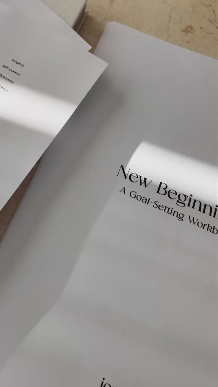 New Beginnings - A Goal Setting Workbook (digital download)